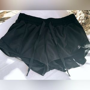 Lululemon Black Lined Low-Rise Running Short
